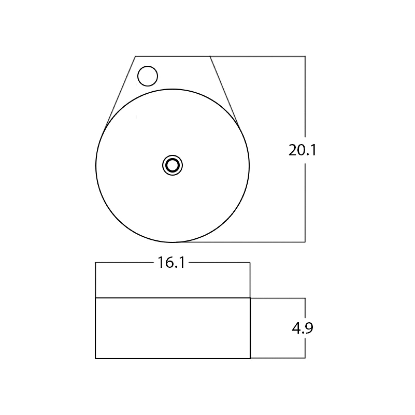 16.1-in. x 20.1-in. Oval Bathroom Vessel Sink White Enamel Glaze