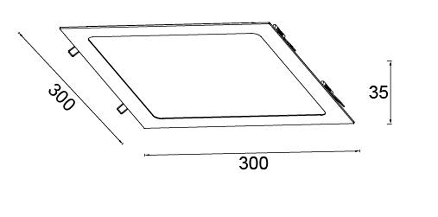 12-in. W Square Aluminum Semi-Recessed Pot Light In White Color