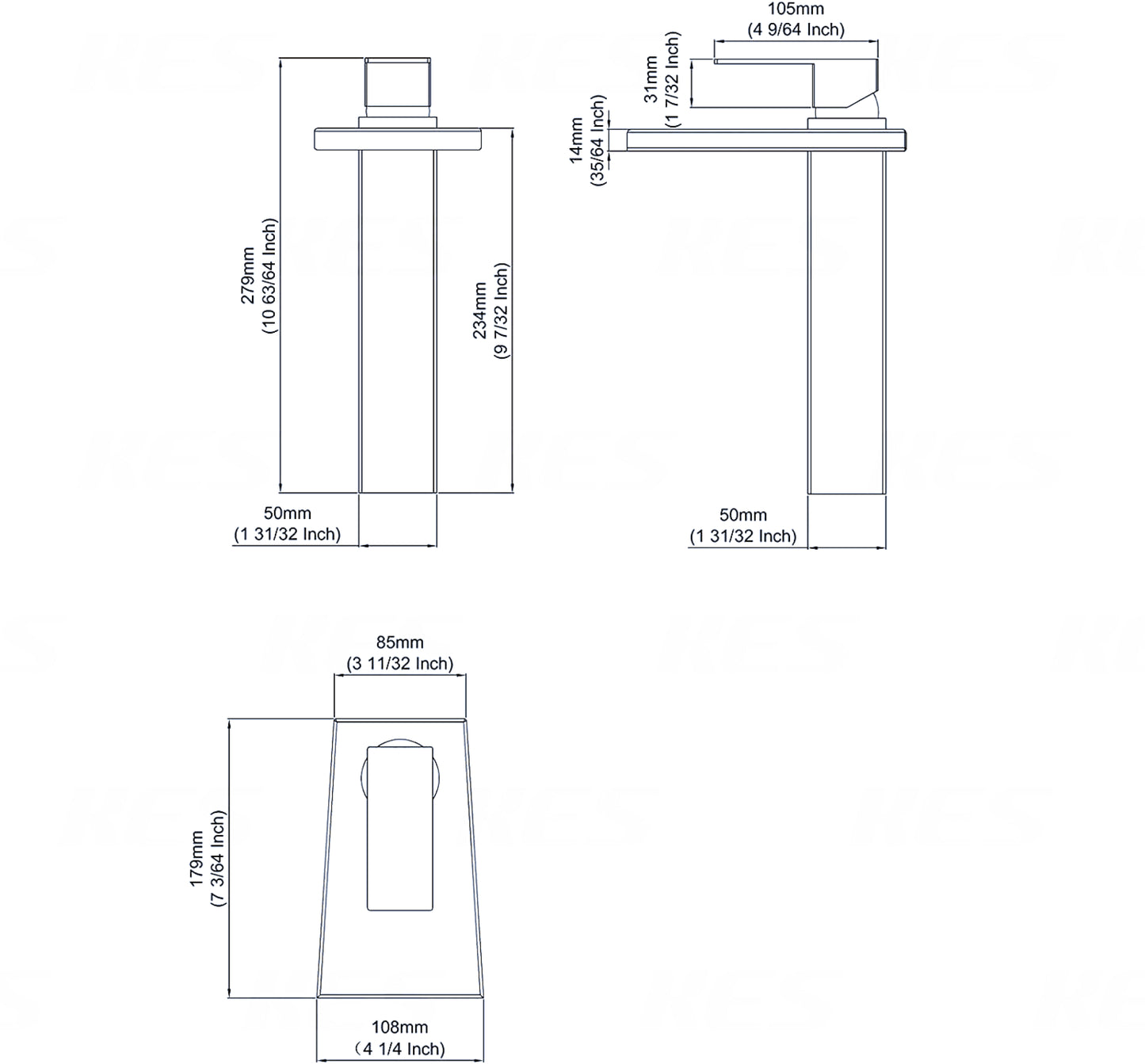 1 Hole CUPC Matte Black Bathroom Sink Faucet Matte Black Stainless Steel