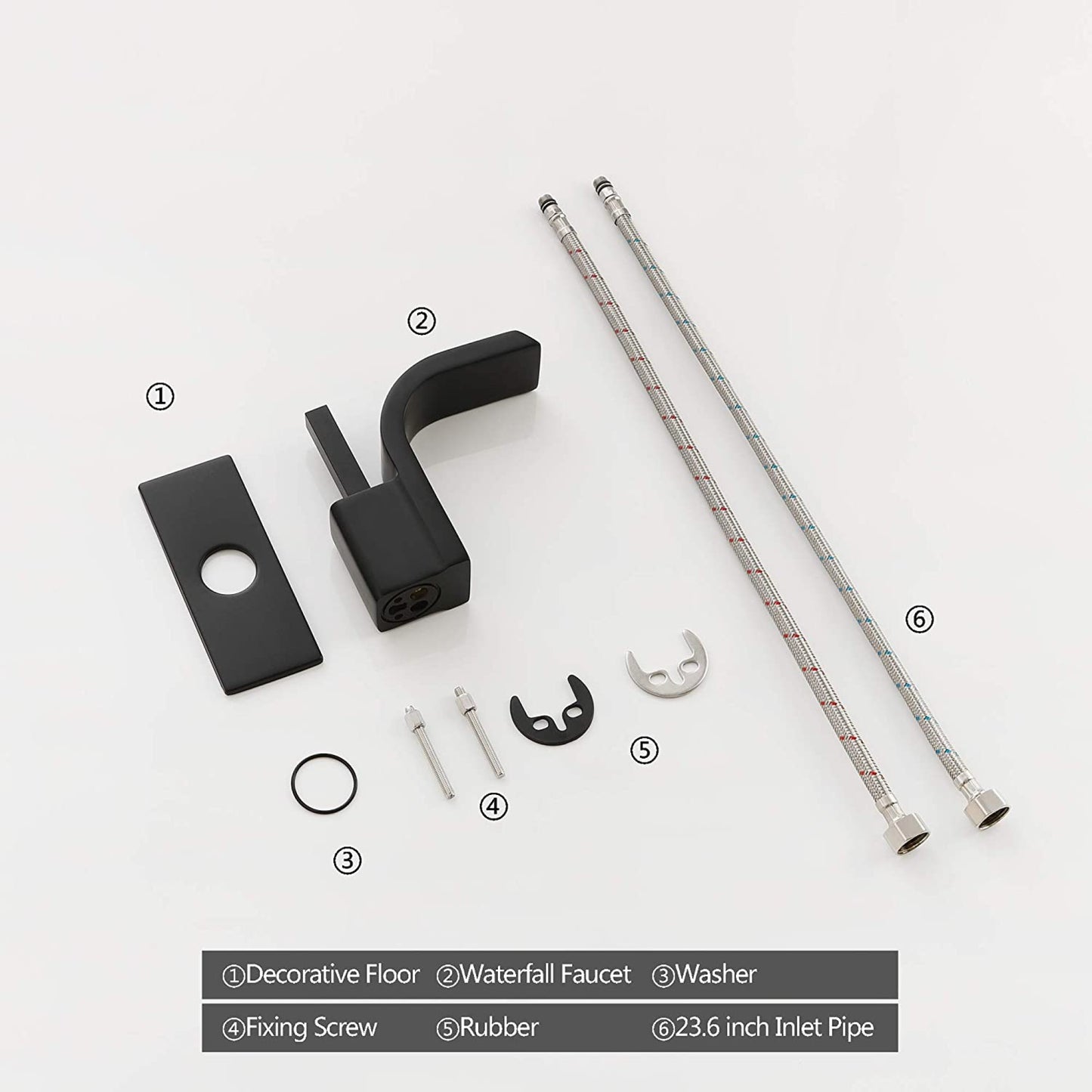 1 Hole CUPC Black Bathroom Sink Faucet Black Copper