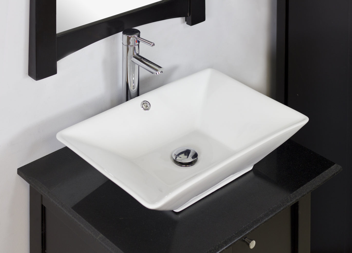 22-in. x 14.75-in. Rectangle Bathroom Vessel Sink White Enamel Glaze