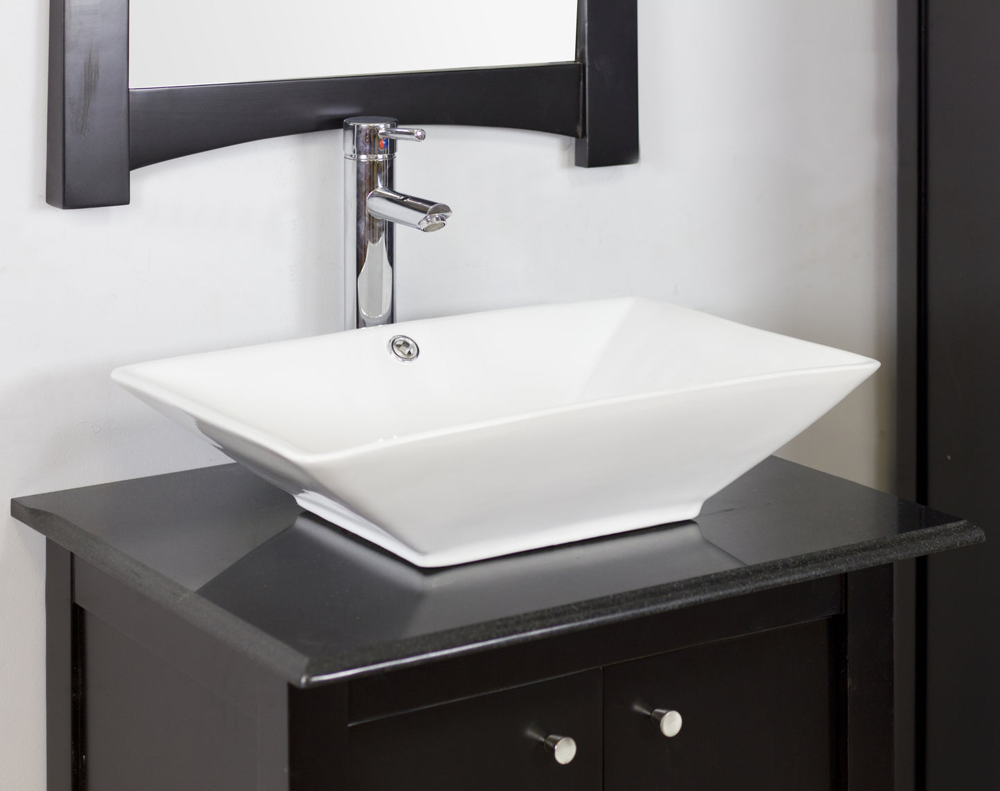 22-in. x 14.75-in. Rectangle Bathroom Vessel Sink White Enamel Glaze