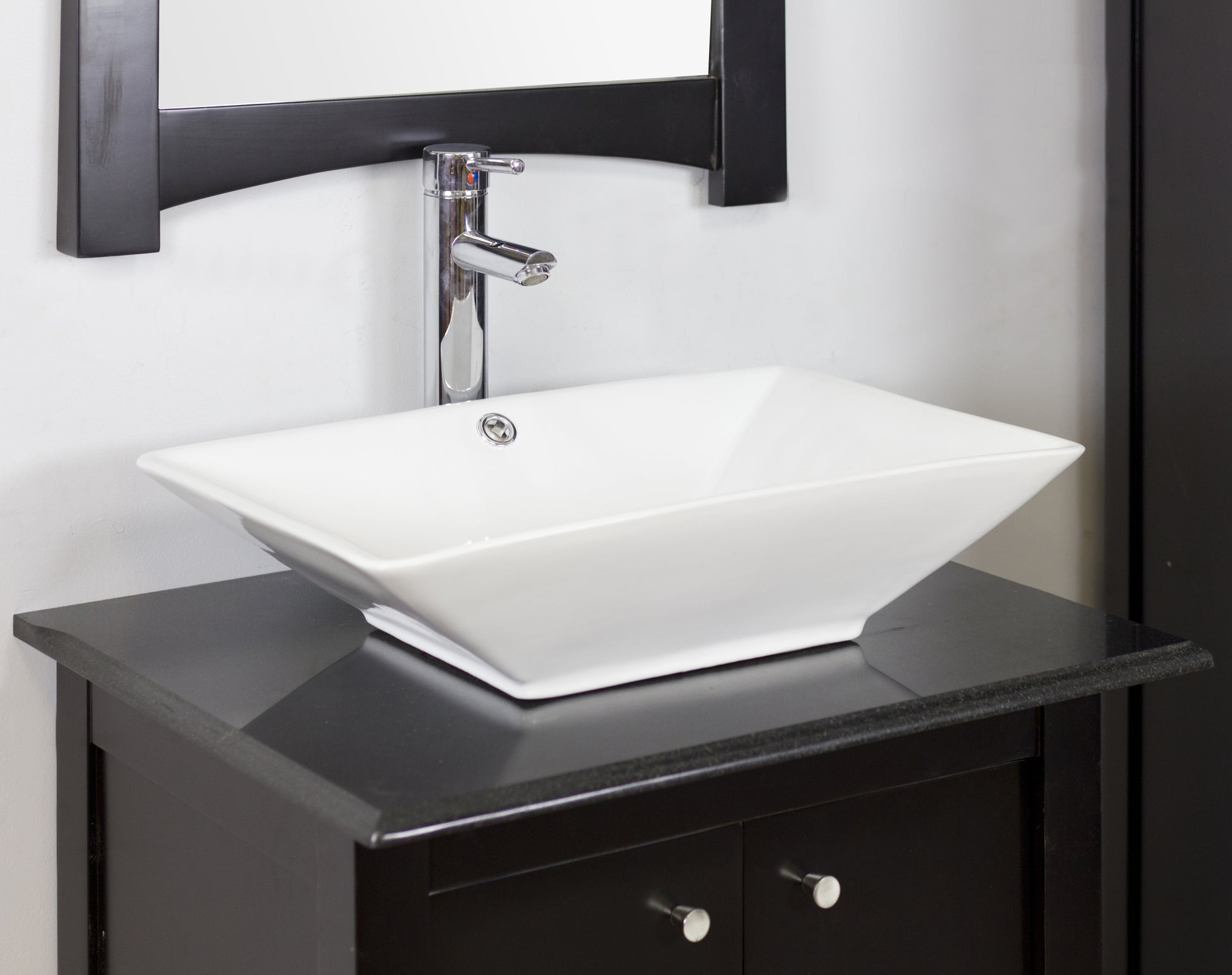 22-in. x 14.75-in. Rectangle Bathroom Vessel Sink White Enamel Glaze