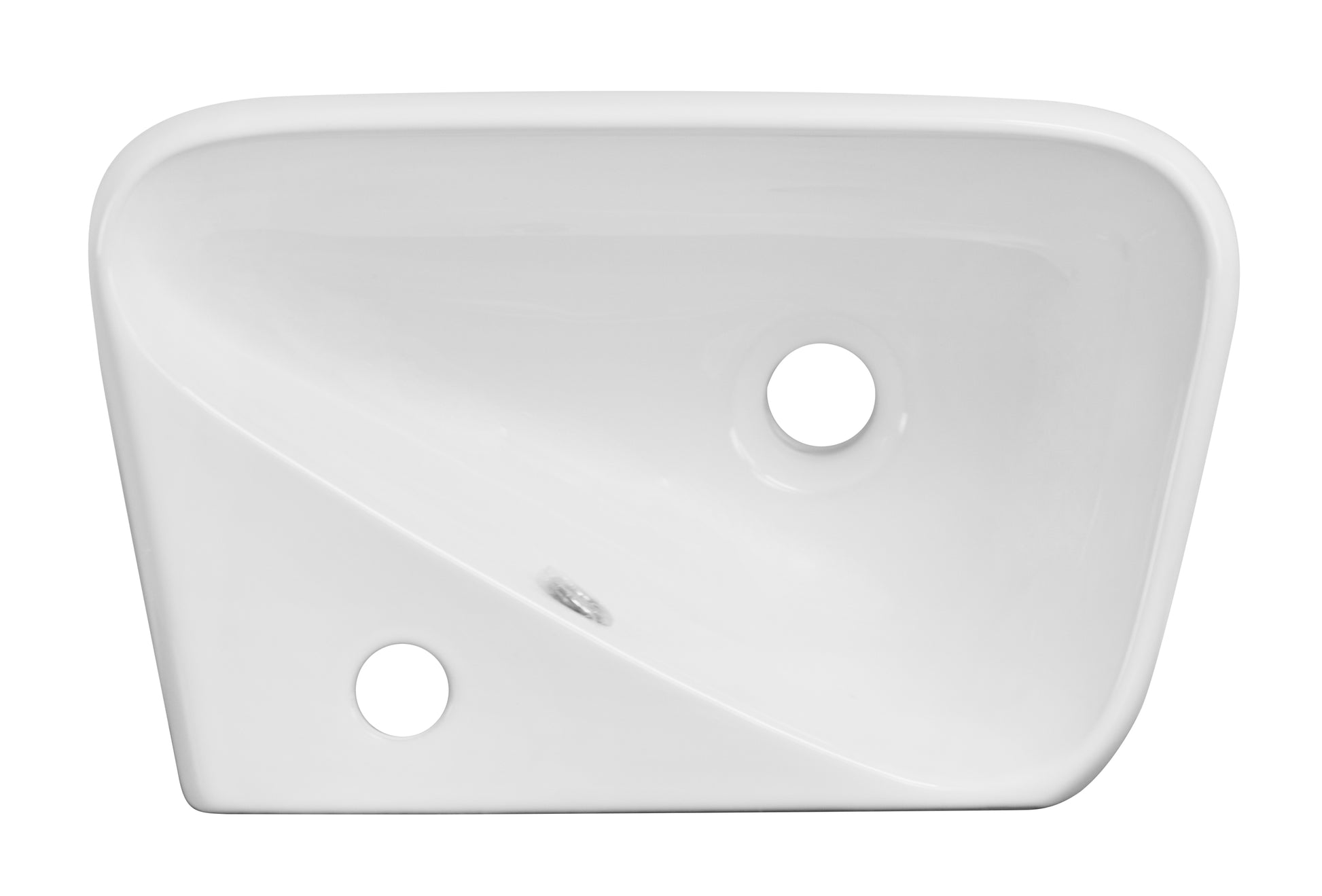 17.5-in. x 11-in. Rectangle Bathroom Vessel Sink White Enamel Glaze