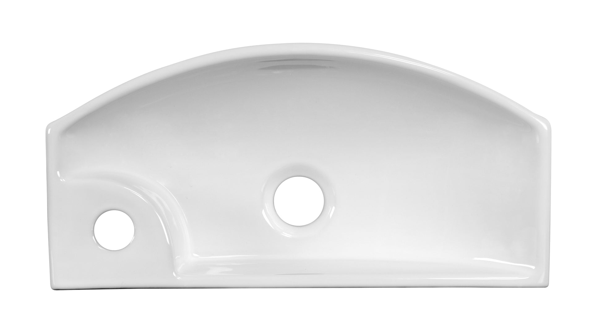 17.75-in. x 8.75-in. Rectangle Bathroom Vessel Sink White Enamel Glaze