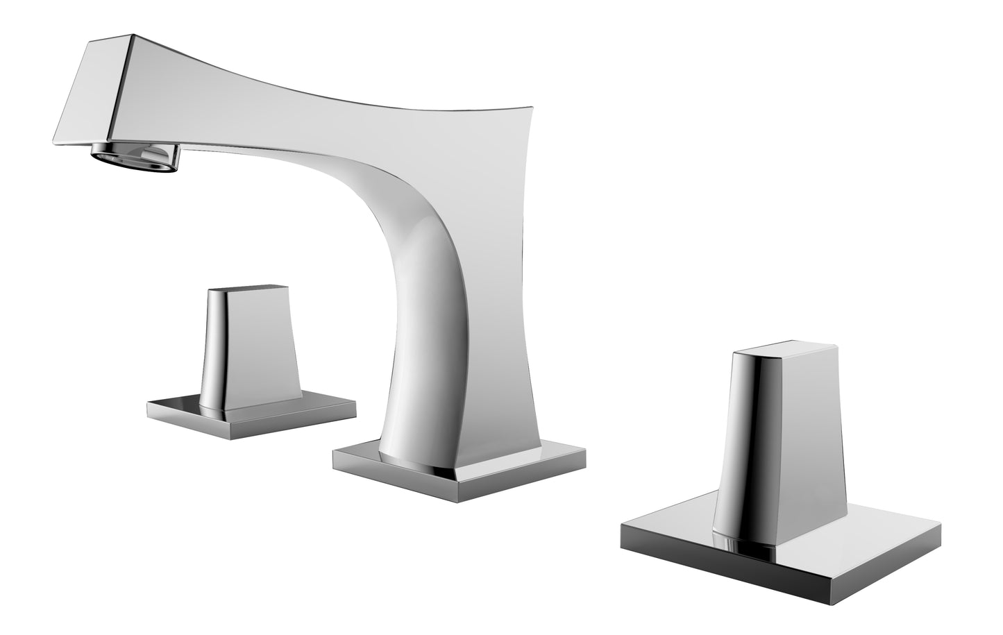 3H8-in. CUPC Brass Bathroom Sink Faucet Chrome Lead Free Brass