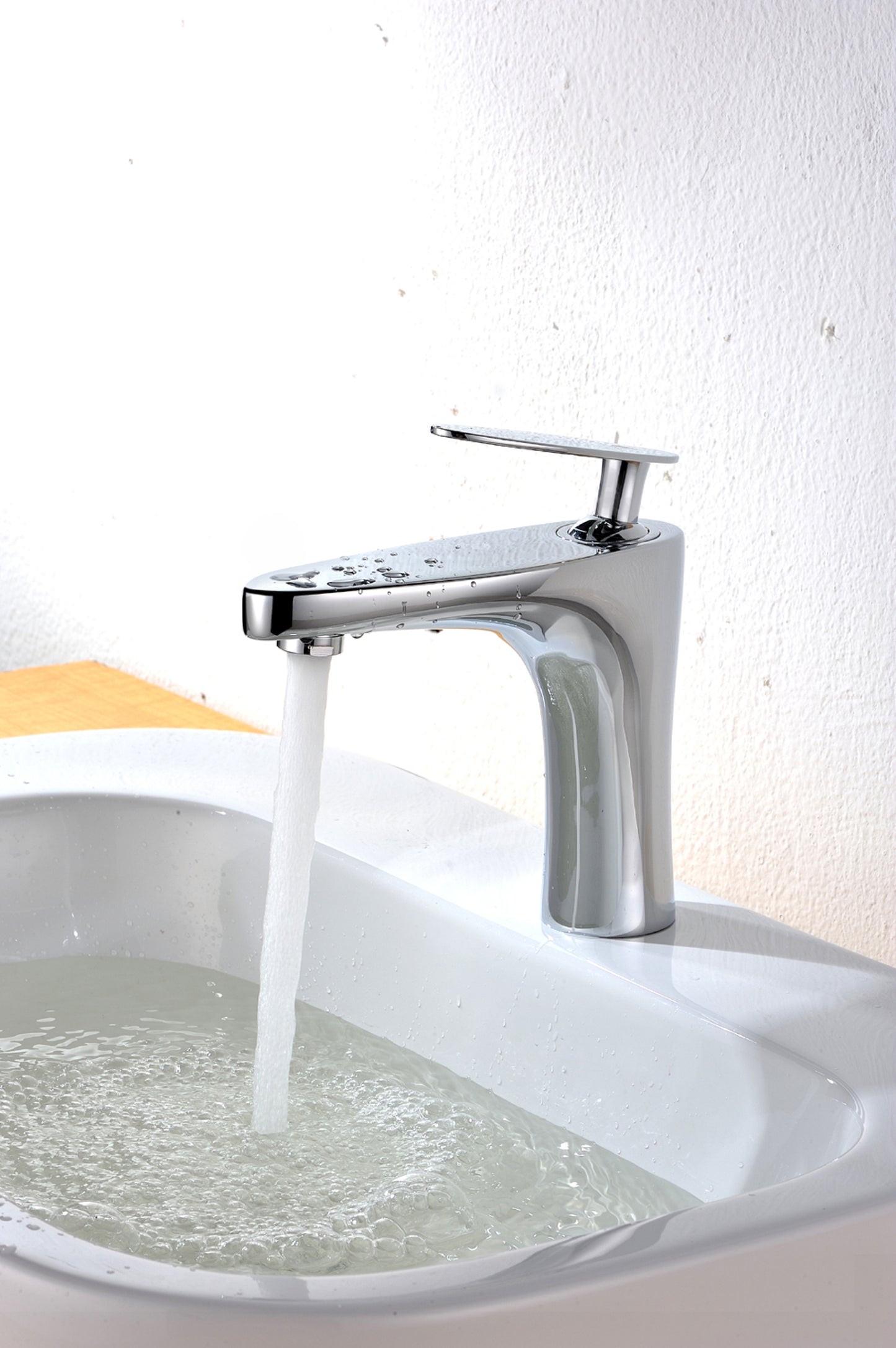 1 Hole CUPC Brass Bathroom Sink Faucet Chrome Lead Free Brass