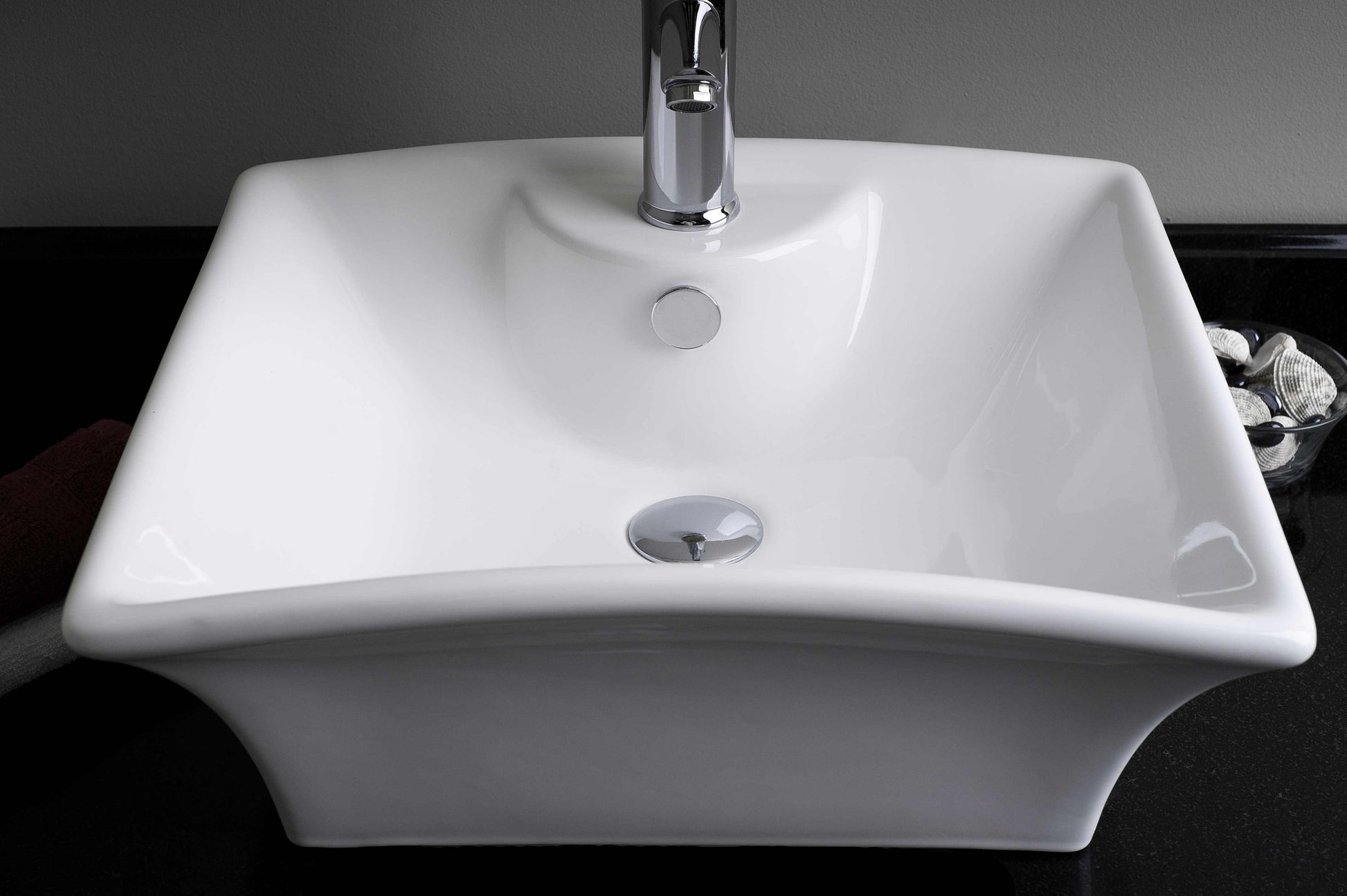 19.5-in. x 16.25-in. Rectangle Bathroom Vessel Sink White Enamel Glaze