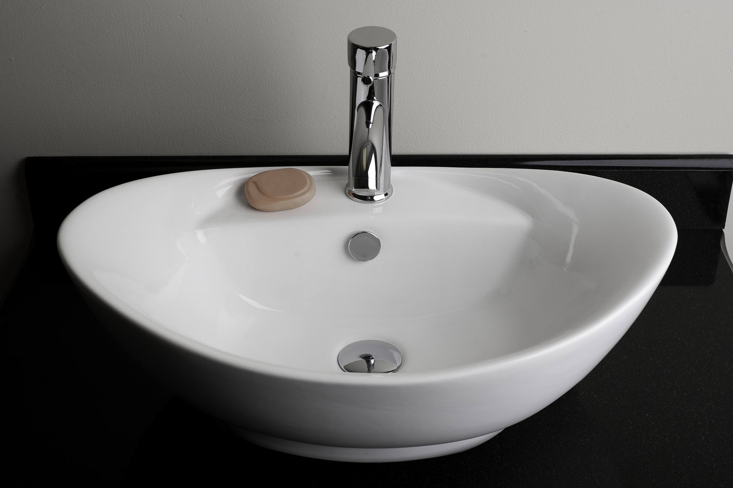 23-in. x 15.25-in. Oval Bathroom Vessel Sink White Enamel Glaze