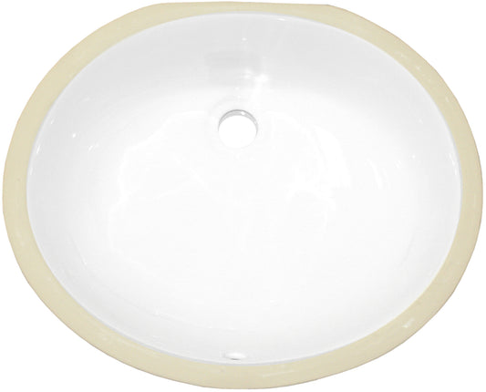 16.5-in. x 13.25-in. Ceramic Bathroom Undermount Sink In White CSA
