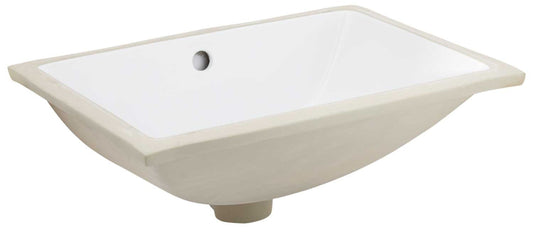 20.75-in. x 14.35-in. Ceramic Bathroom Undermount Sink In White CSA