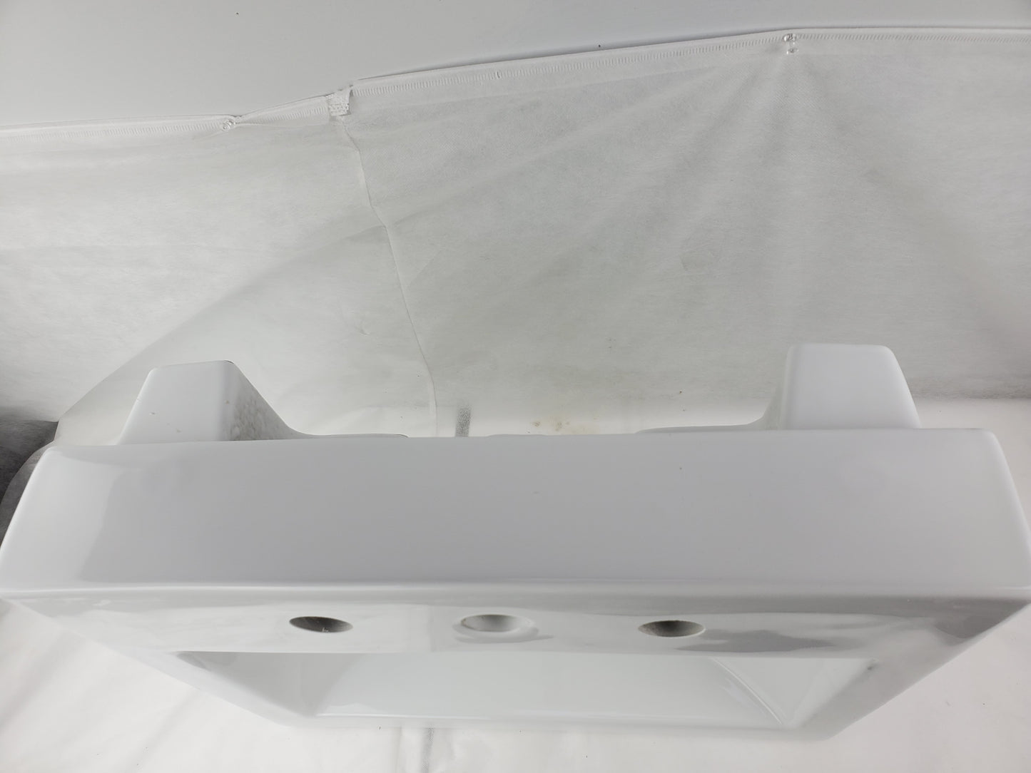 20.75-in. x 17.25-in. Rectangle Bathroom Vessel Sink White Enamel Glaze