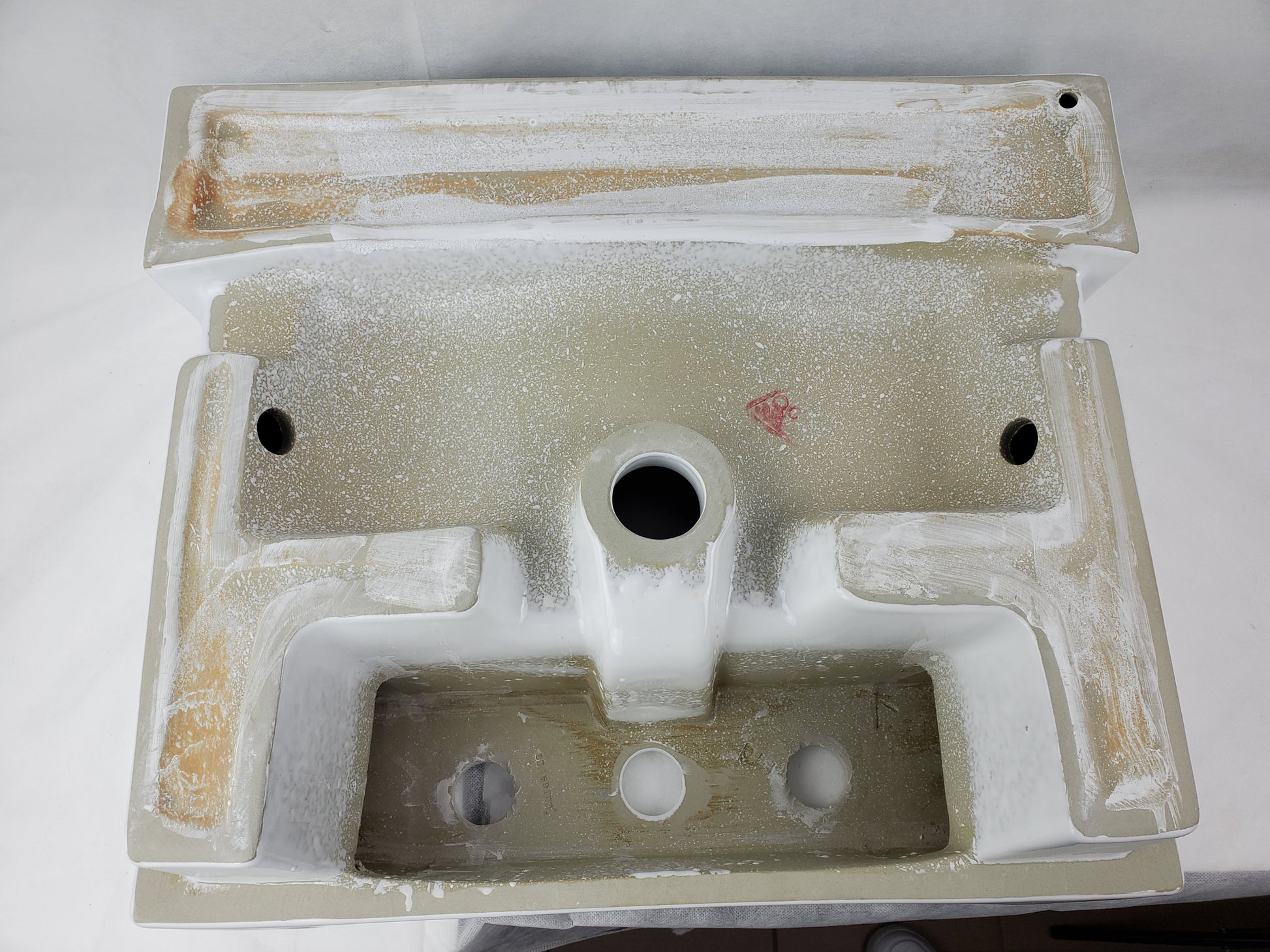 20.75-in. x 17.25-in. Rectangle Bathroom Vessel Sink White Enamel Glaze