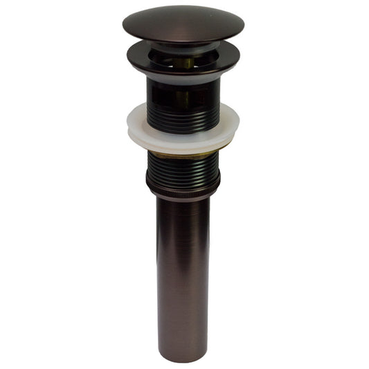 2.6 in. x 2.6 in. Yes Overflow Bathroom Sink Drain Oil Rubbed Bronze Stainless Steel