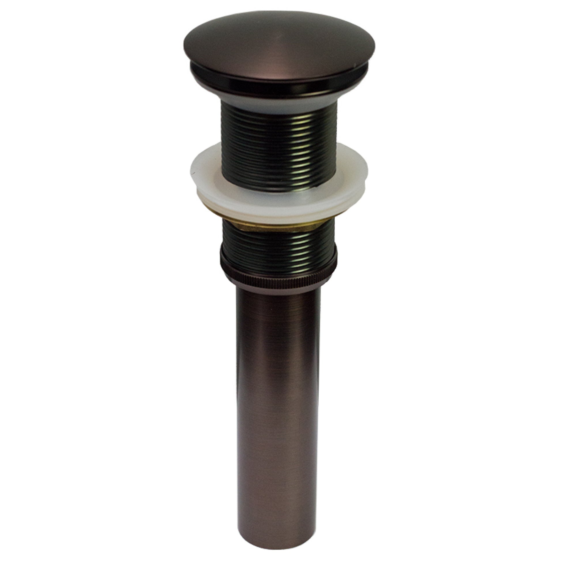 2.6 in. x 2.6 in. No Overflow Bathroom Sink Drain Oil Rubbed Bronze Stainless Steel
