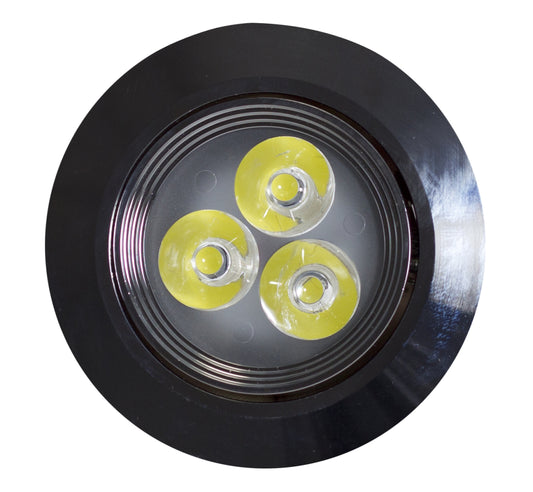 3.5-in. W Round Aluminum Semi-Recessed Pot Light In Chrome Color