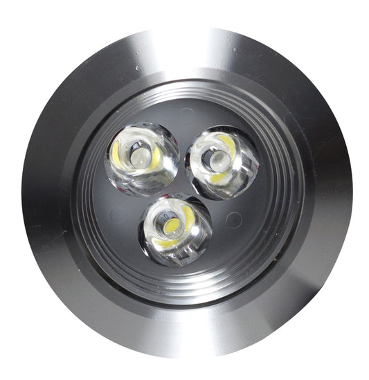 3.5-in. W Round Aluminum Semi-Recessed Pot Light In Brushed Nickel Color