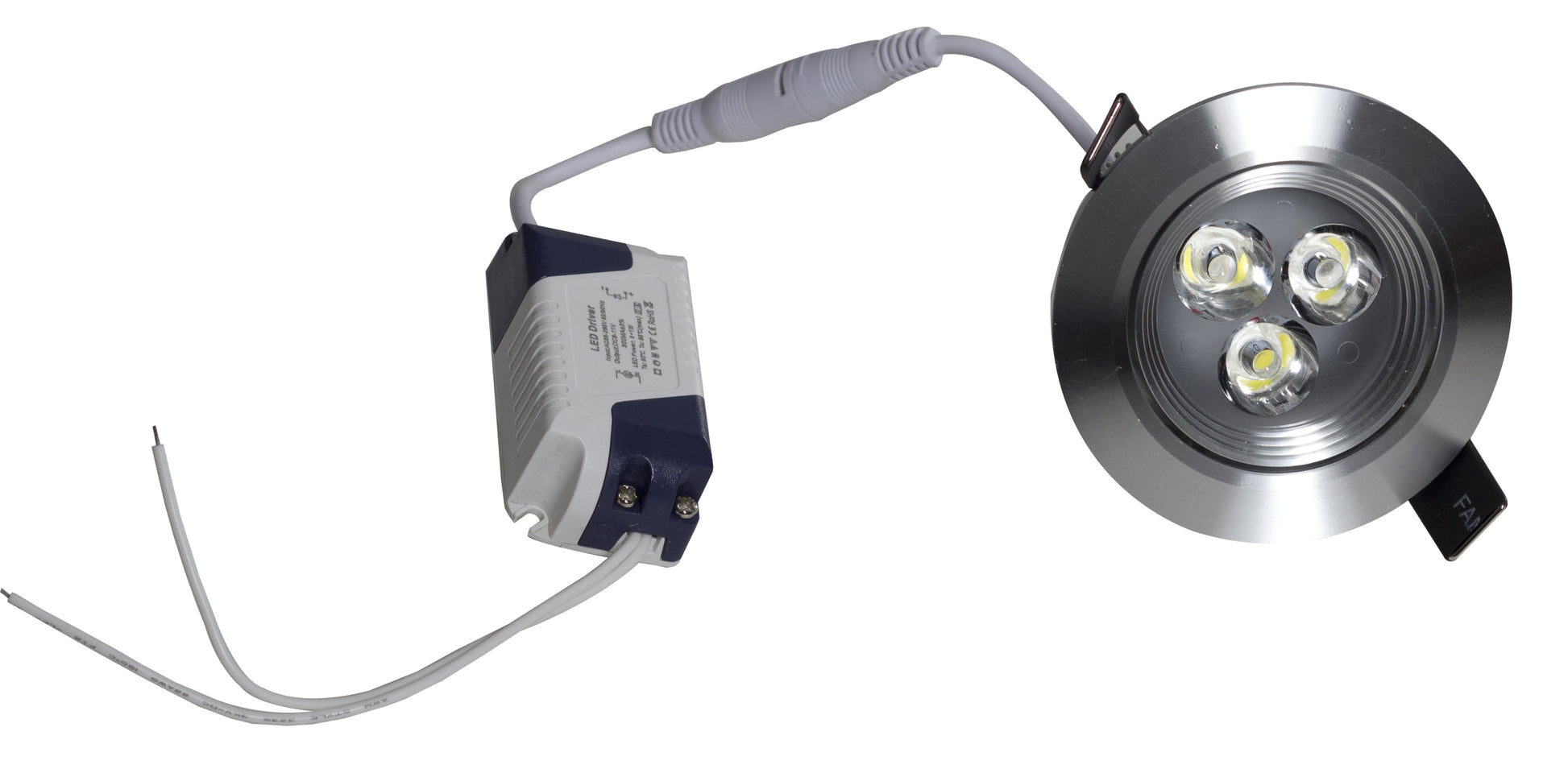 3.5-in. W Round Aluminum Semi-Recessed Pot Light In Brushed Nickel Color