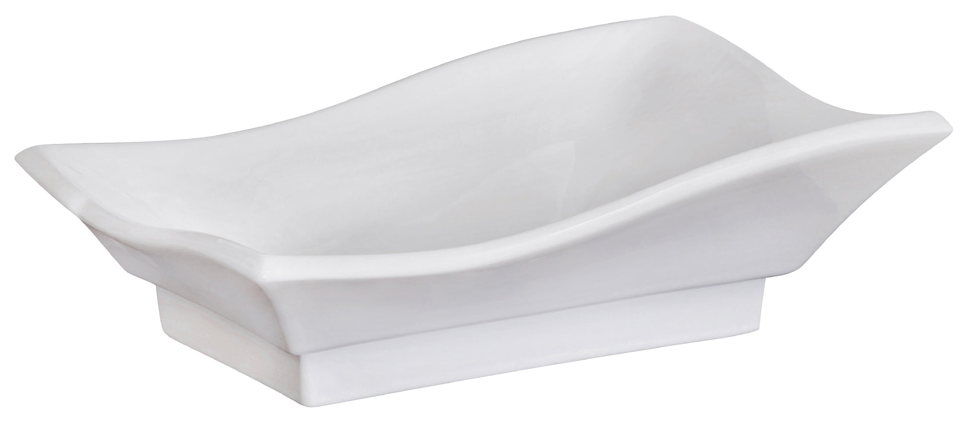 20-in. x 14-in. Unique Bathroom Vessel Sink White Enamel Glaze