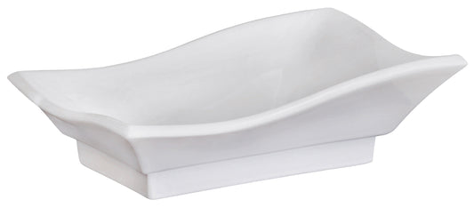 20-in. x 14-in. Unique Bathroom Vessel Sink White Enamel Glaze
