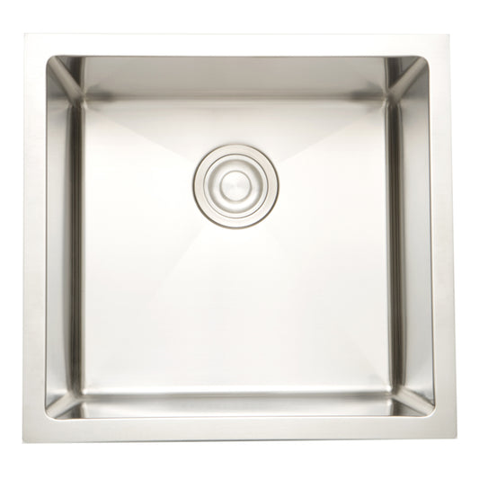 17-in. W CSA Approved Stainless Steel Kitchen Sink With 1 Bowl And 16 Gauge