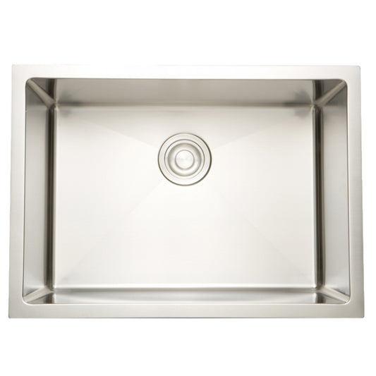 25-in. W CSA Approved Stainless Steel Kitchen Sink With 1 Bowl And 16 Gauge