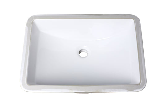20.75-in. x 14.75-in. Ceramic Bathroom Undermount Sink In White CUPC