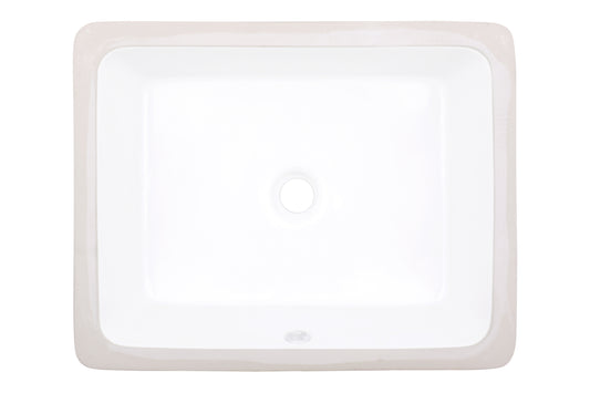 19.5-in. x 15.75-in. Ceramic Bathroom Undermount Sink In White CUPC