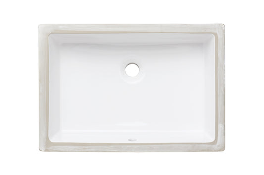 20.75-in. x 14.5-in. Ceramic Bathroom Undermount Sink In White CUPC