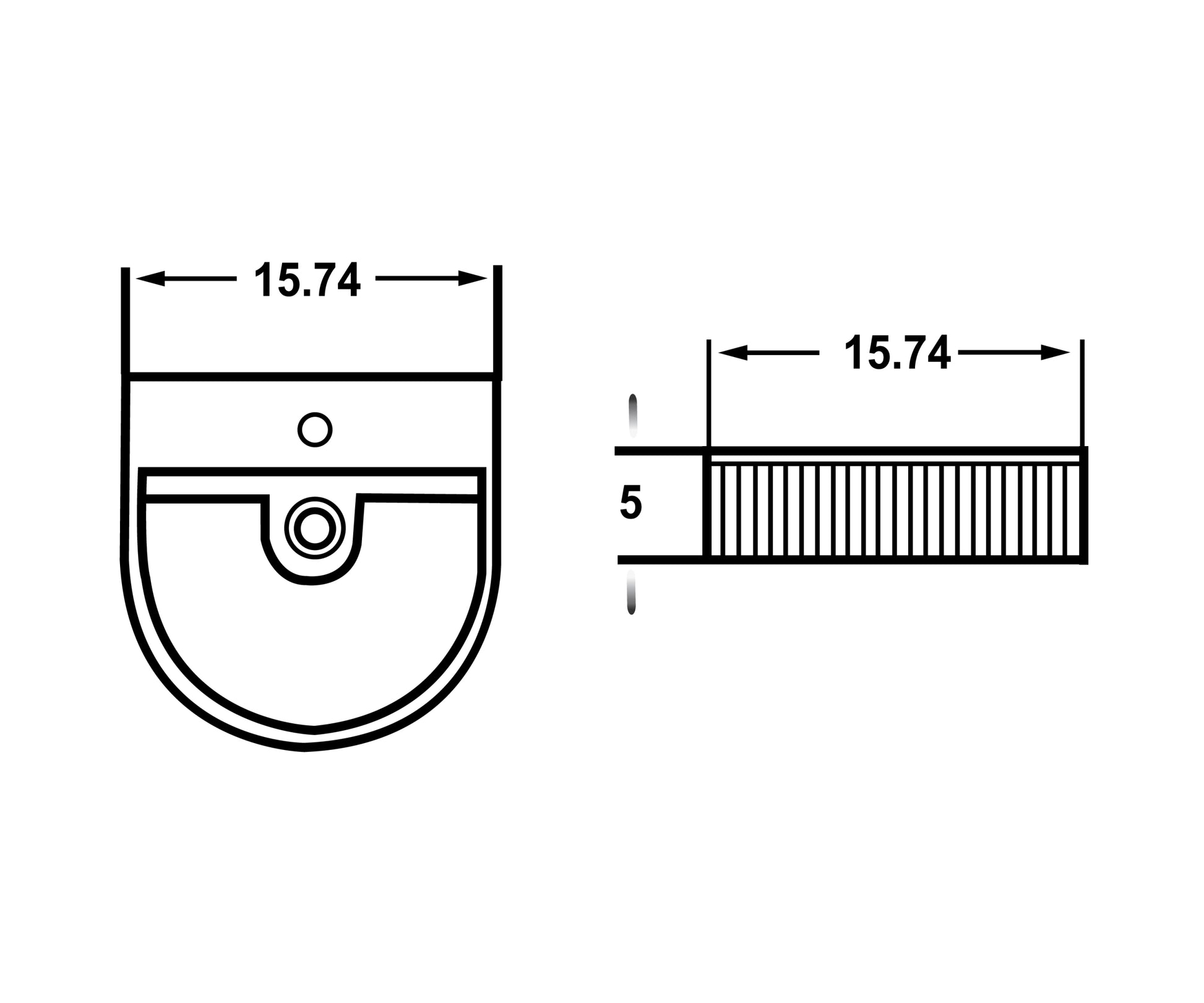 15.74-in. x 15.74-in. Unique Bathroom Vessel Sink White Enamel Glaze