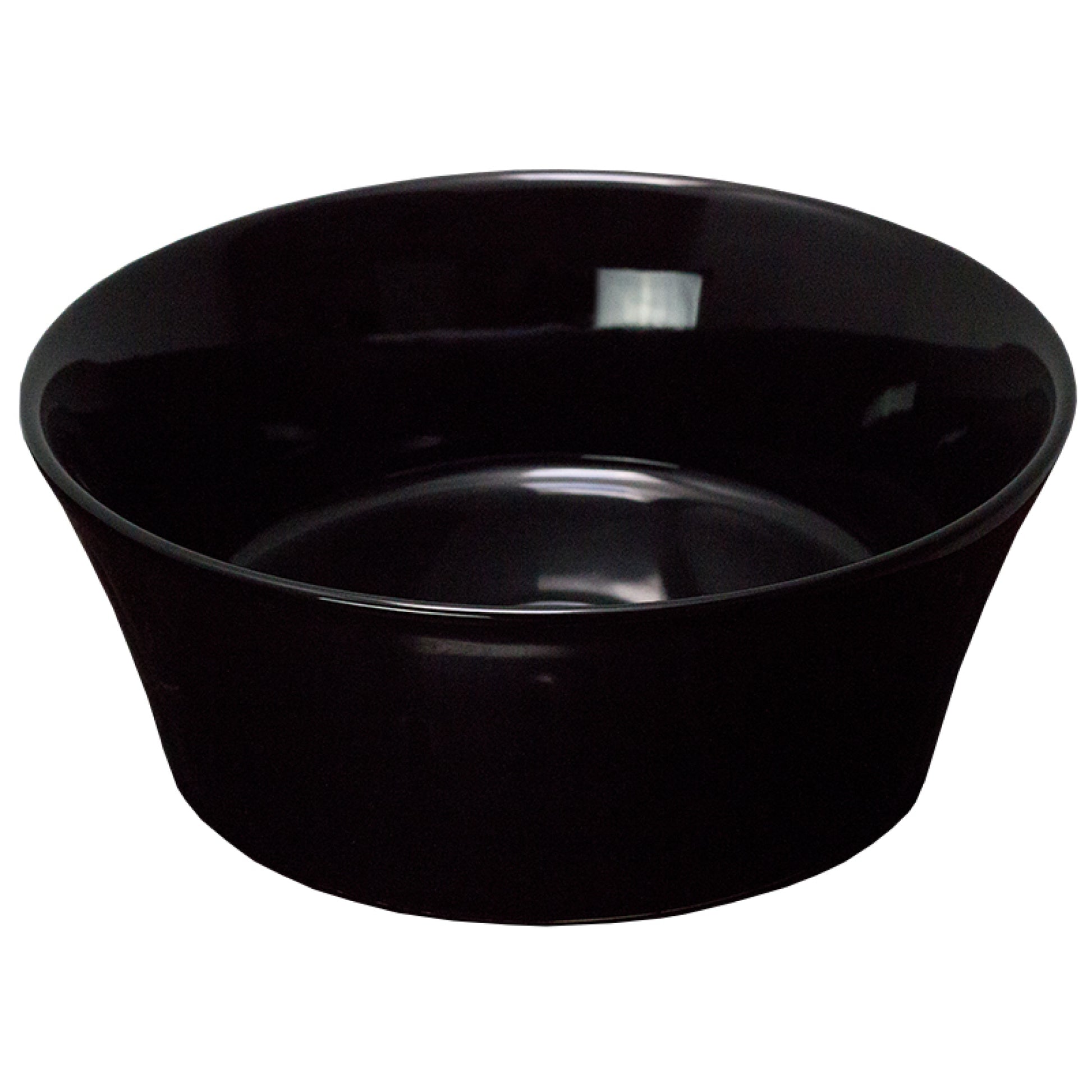 14.09-in. x 14.09-in. Round Bathroom Vessel Sink Black Enamel Glaze