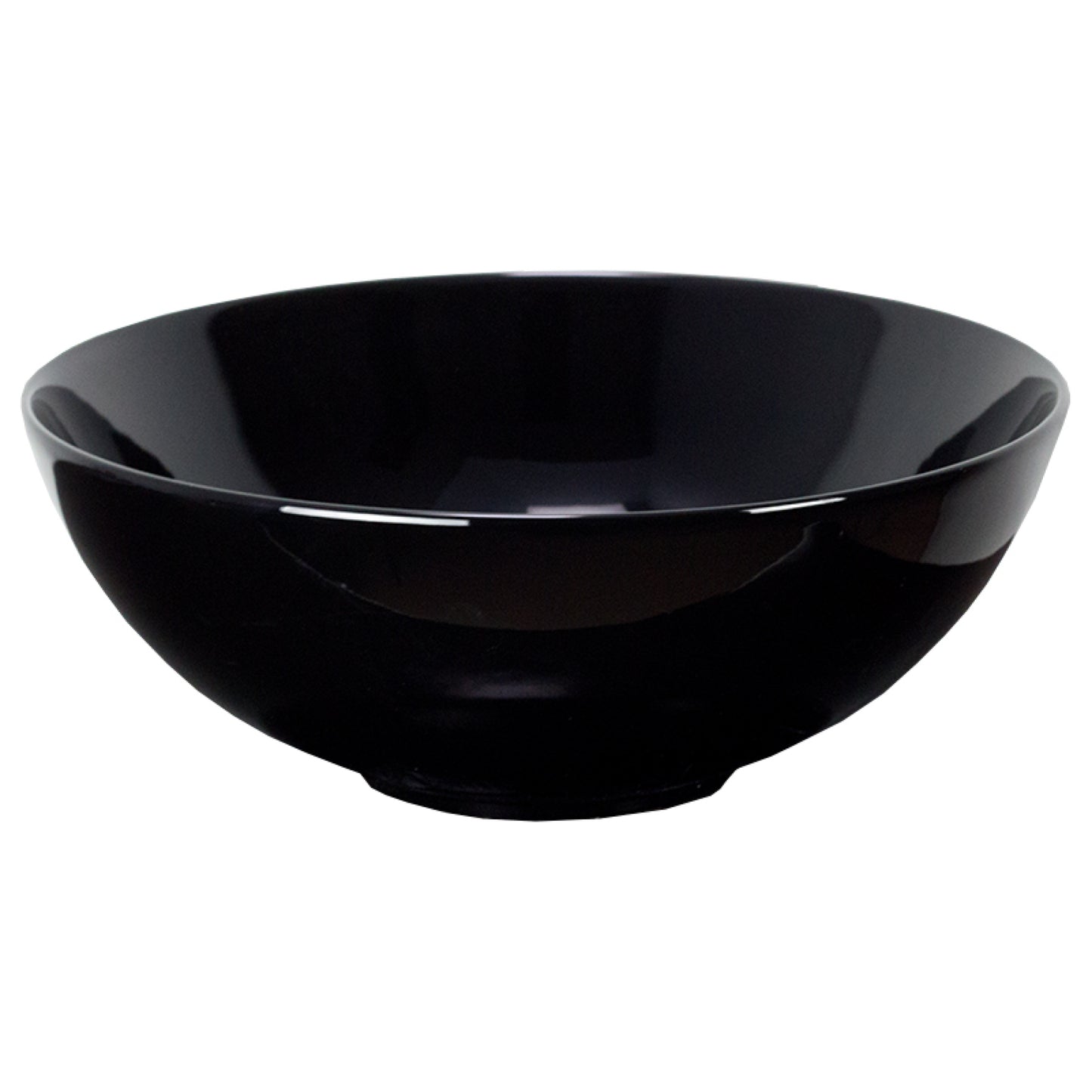 14.09-in. x 14.09-in. Round Bathroom Vessel Sink Black Enamel Glaze