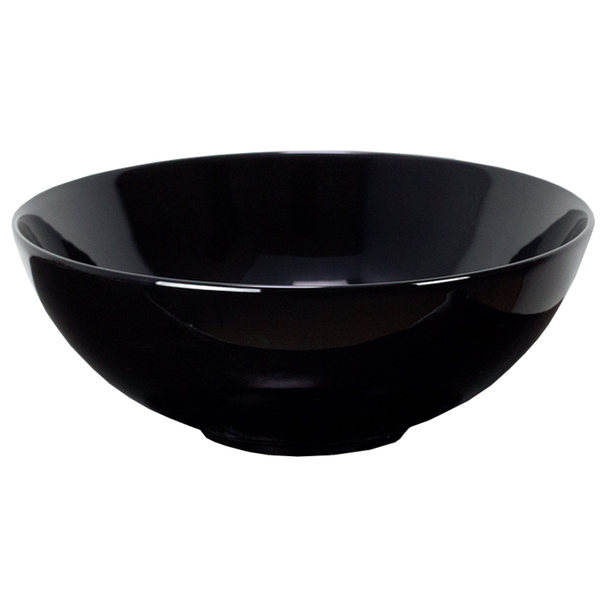14.09-in. x 14.09-in. Round Bathroom Vessel Sink Black Enamel Glaze
