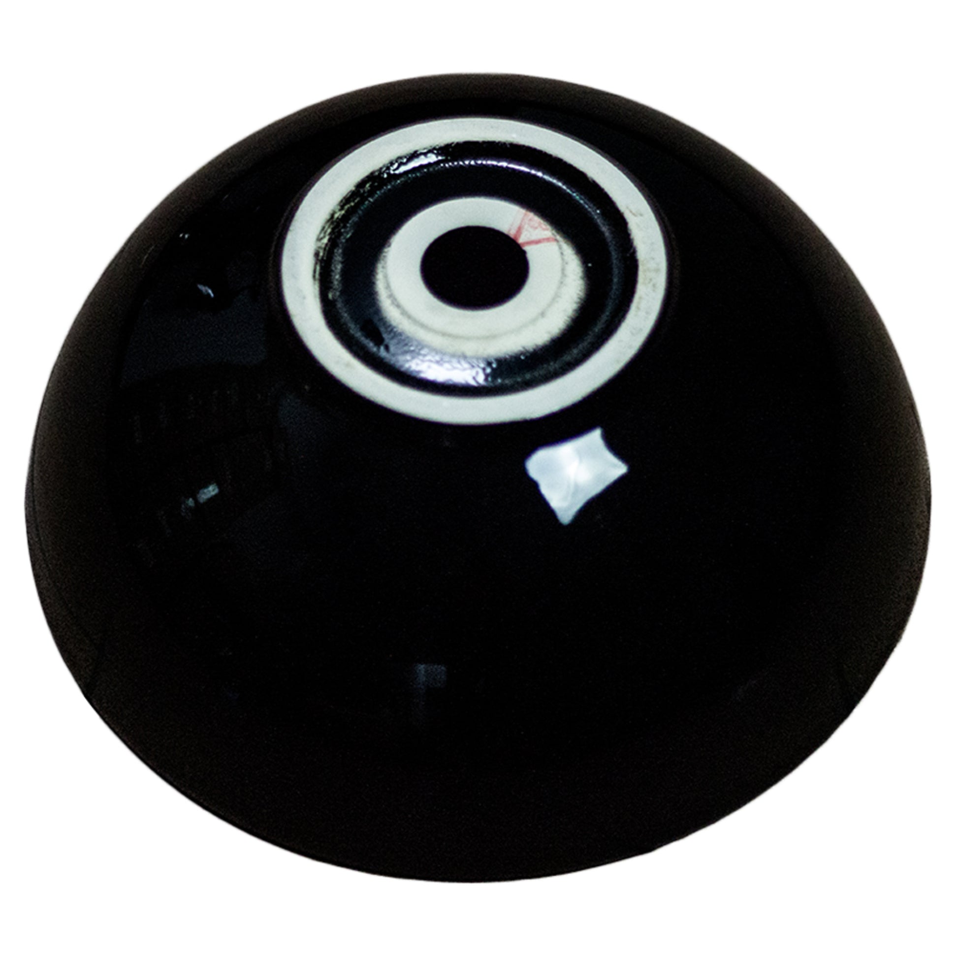 14.09-in. x 14.09-in. Round Bathroom Vessel Sink Black Enamel Glaze