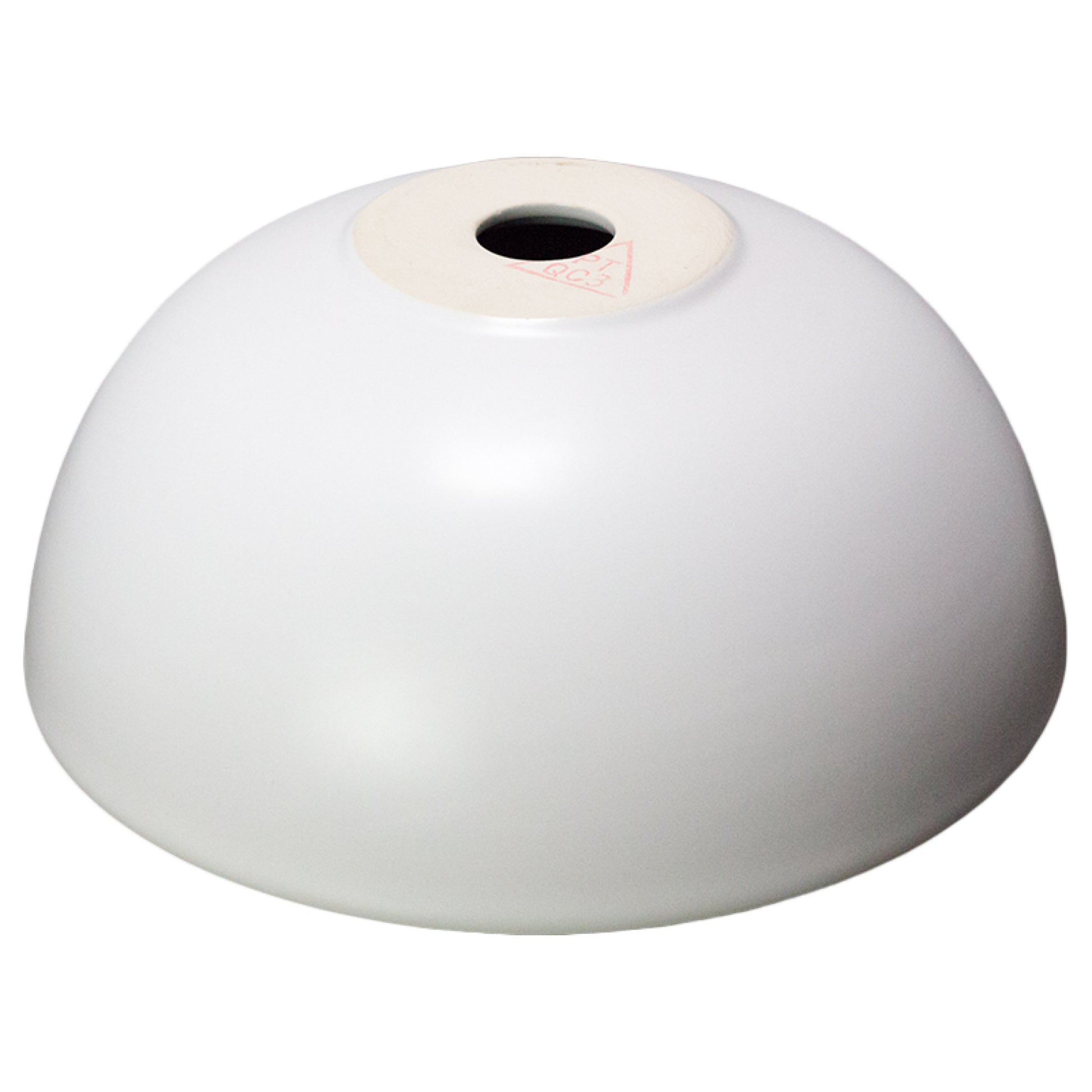 14.09-in. x 14.09-in. Round Bathroom Vessel Sink White Enamel Glaze