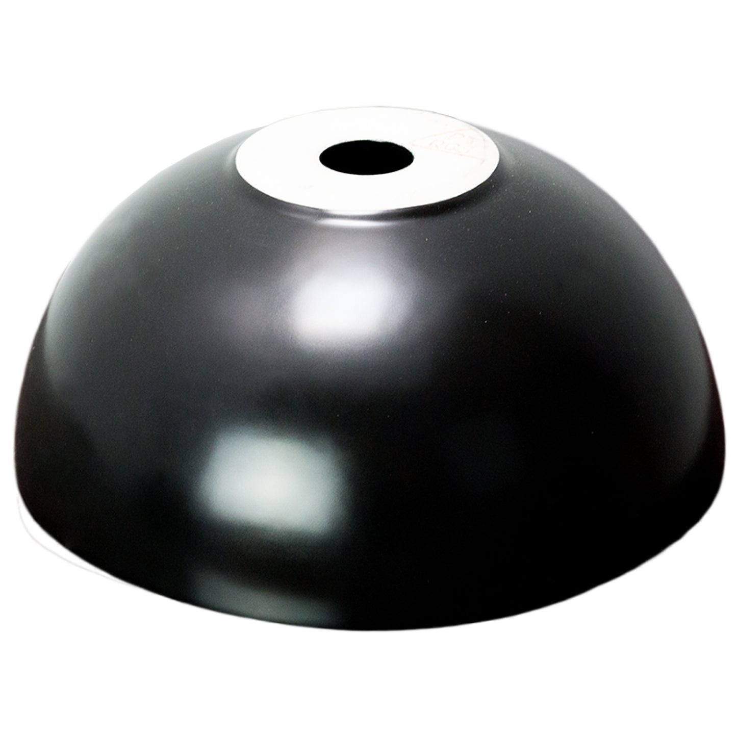 14.09-in. x 14.09-in. Round Bathroom Vessel Sink Black Enamel Glaze