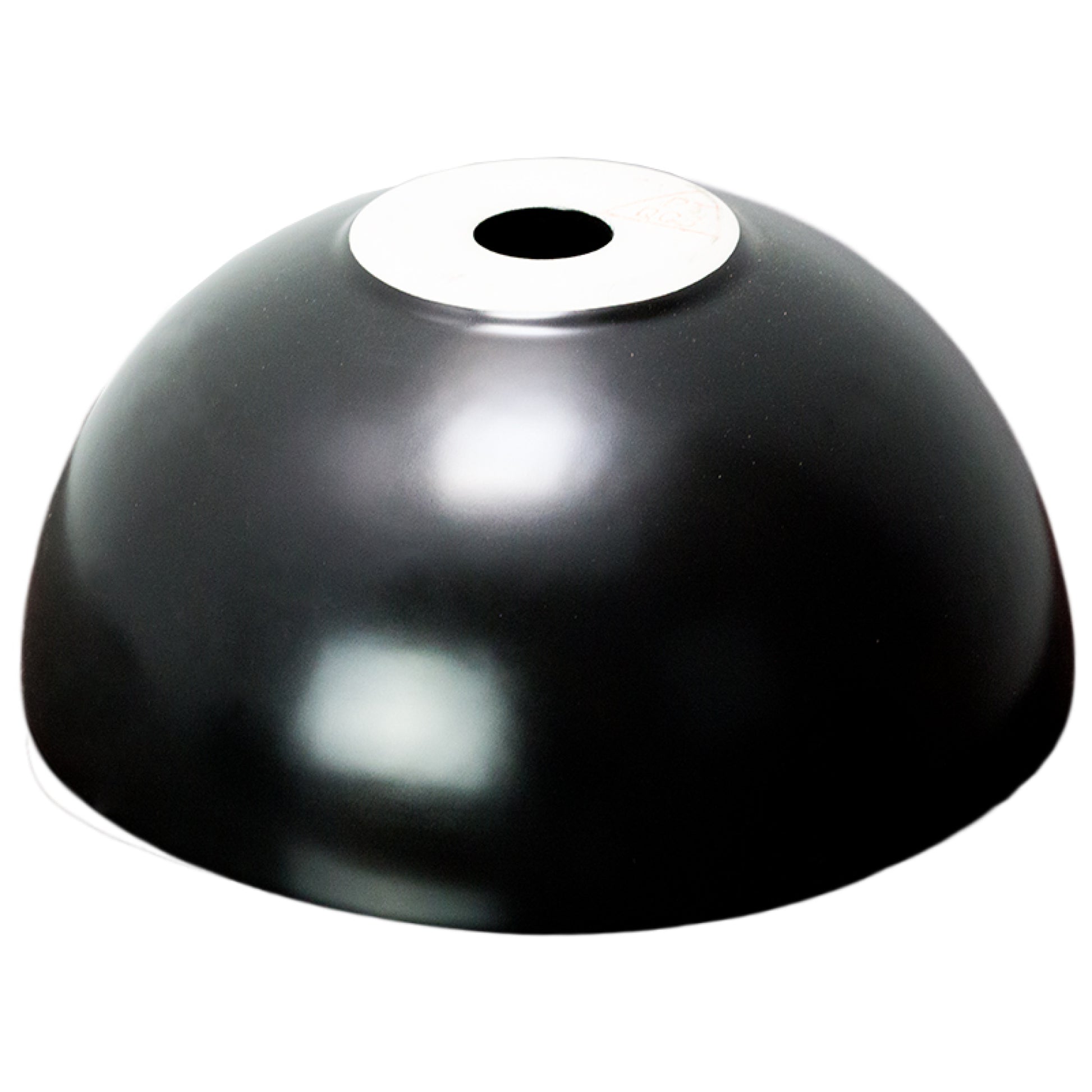 14.09-in. x 14.09-in. Round Bathroom Vessel Sink Black Enamel Glaze