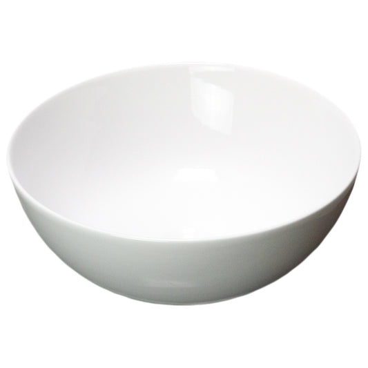 14.09-in. x 14.09-in. Round Bathroom Vessel Sink White Enamel Glaze