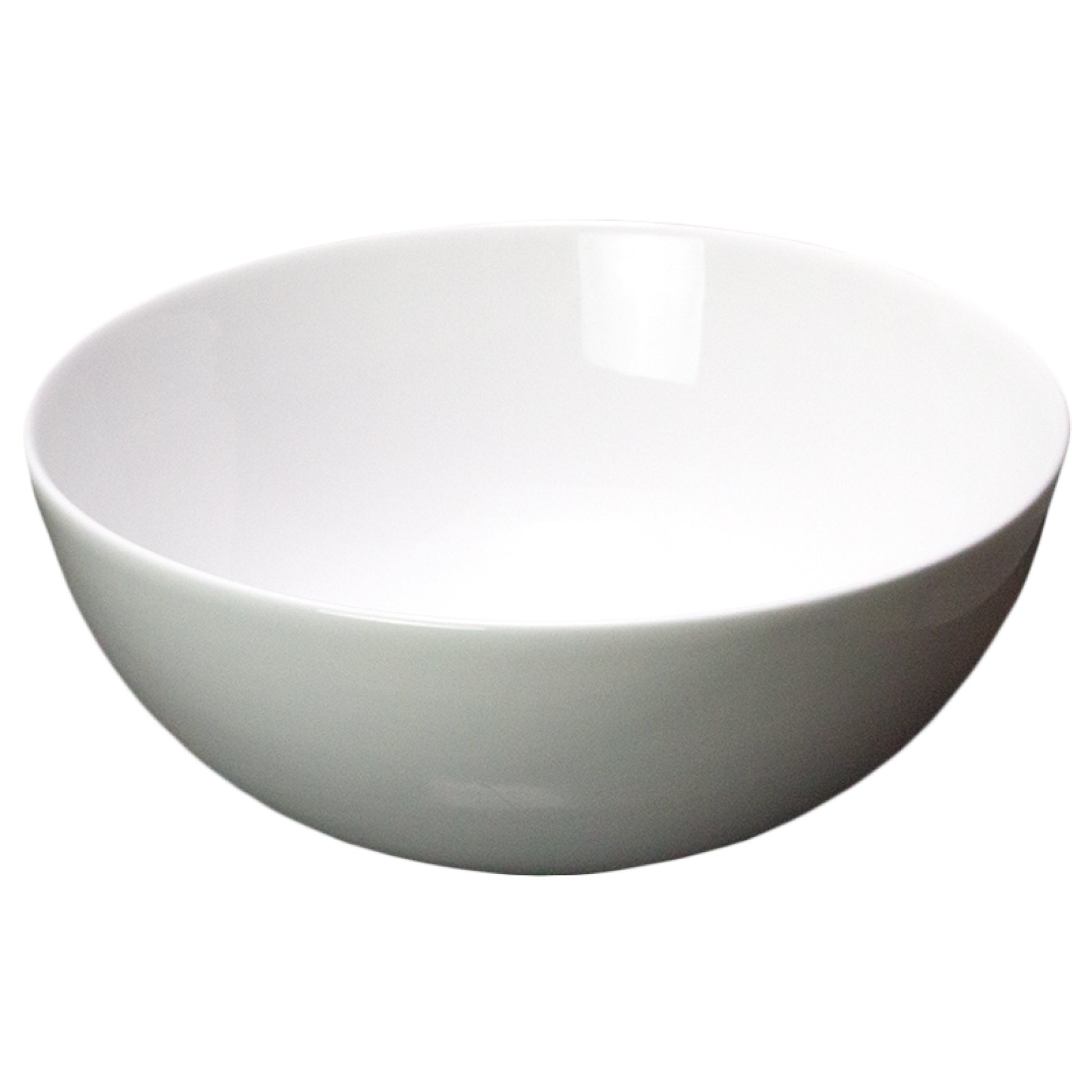 14.09-in. x 14.09-in. Round Bathroom Vessel Sink White Enamel Glaze