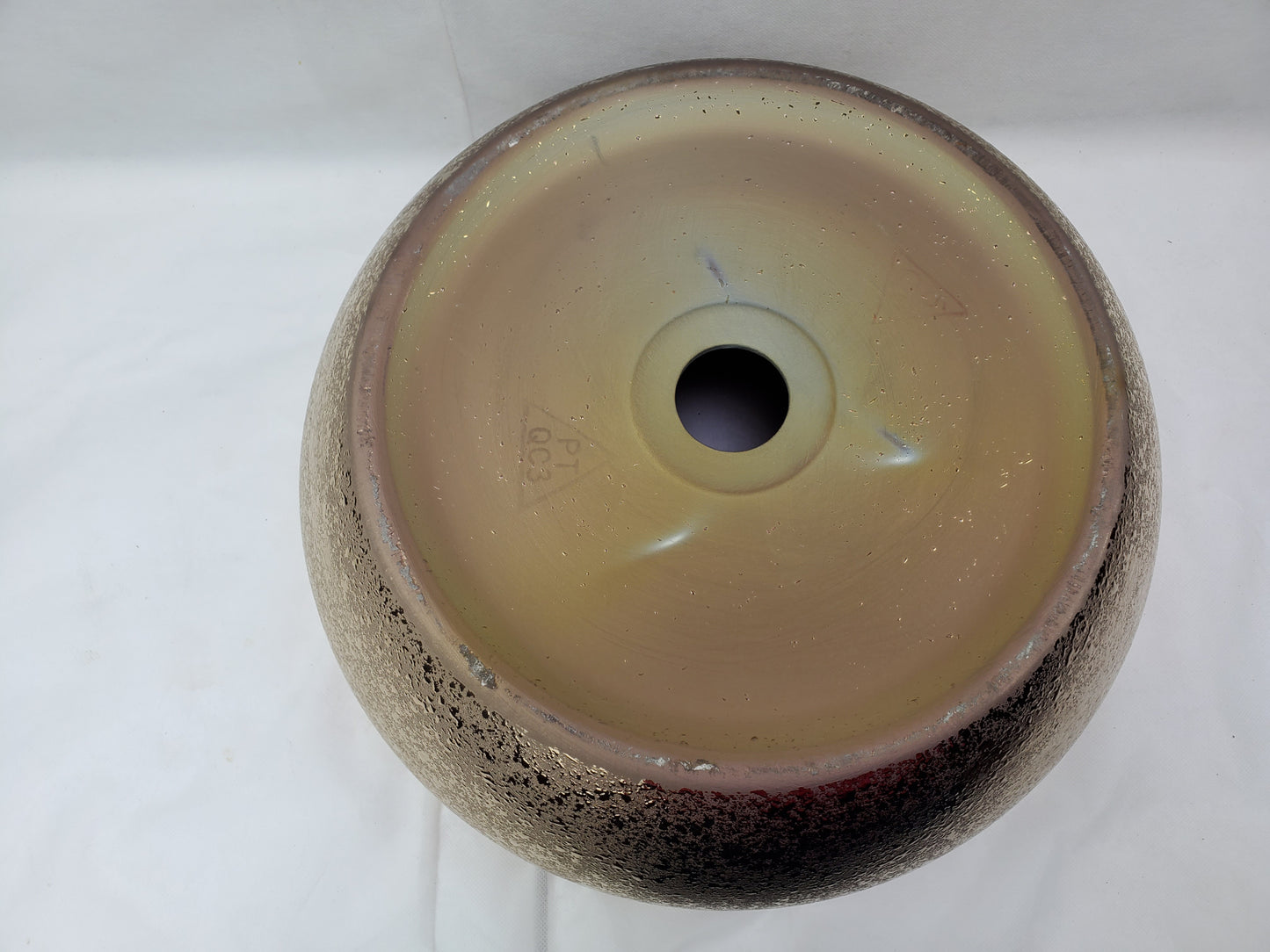 16.14-in. x 16.14-in. Round Bathroom Vessel Sink Oil Rubbed Bronze Enamel Glaze