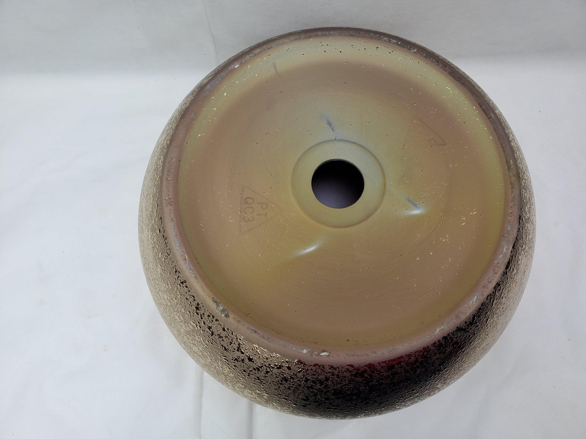 16.14-in. x 16.14-in. Round Bathroom Vessel Sink Oil Rubbed Bronze Enamel Glaze