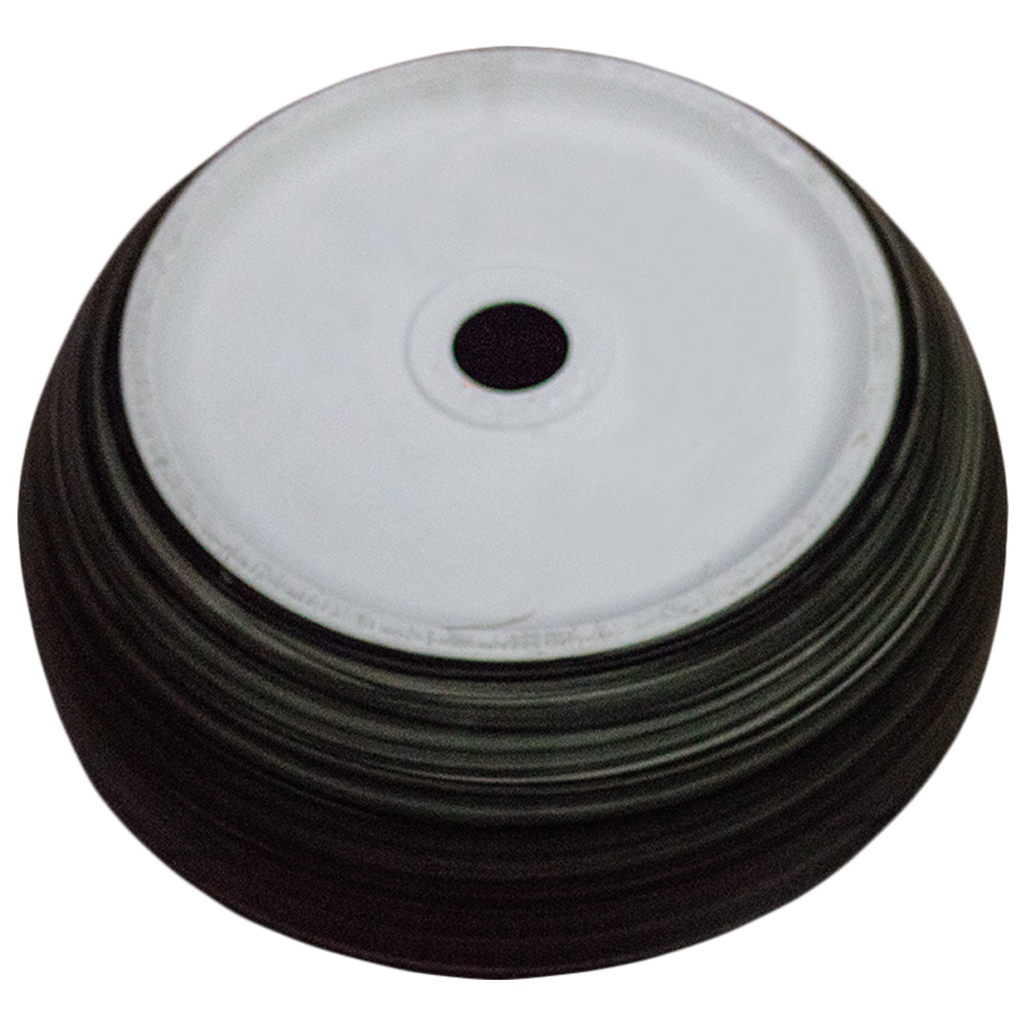 16.14-in. x 16.14-in. Round Bathroom Vessel Sink Black Swirl Enamel Glaze