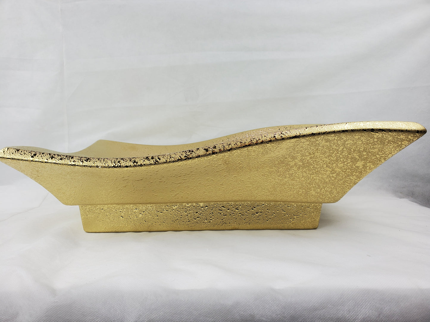 20.08-in. x 14.17-in. Rectangle Bathroom Vessel Sink Gold Enamel Glaze