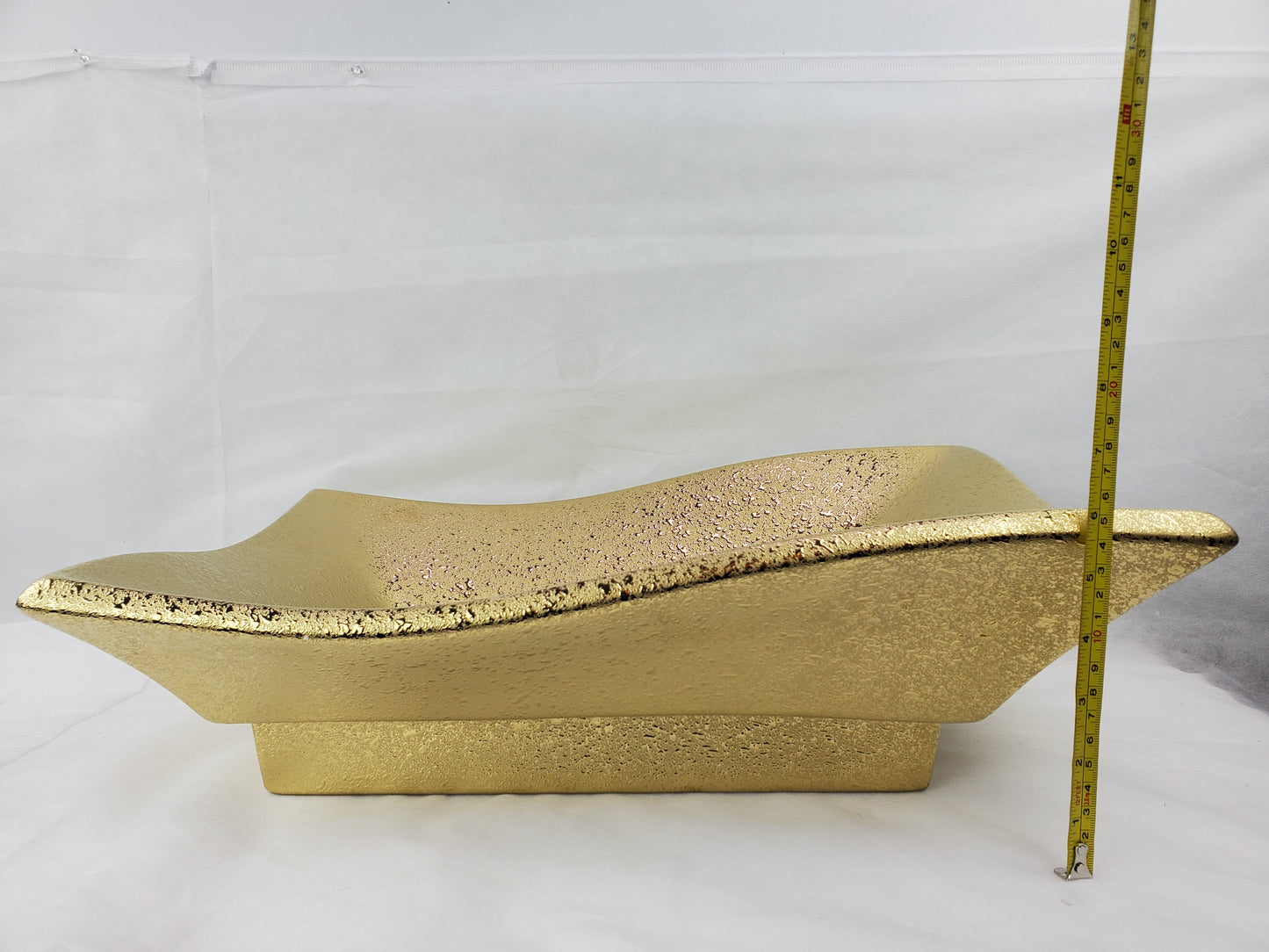 20.08-in. x 14.17-in. Rectangle Bathroom Vessel Sink Gold Enamel Glaze