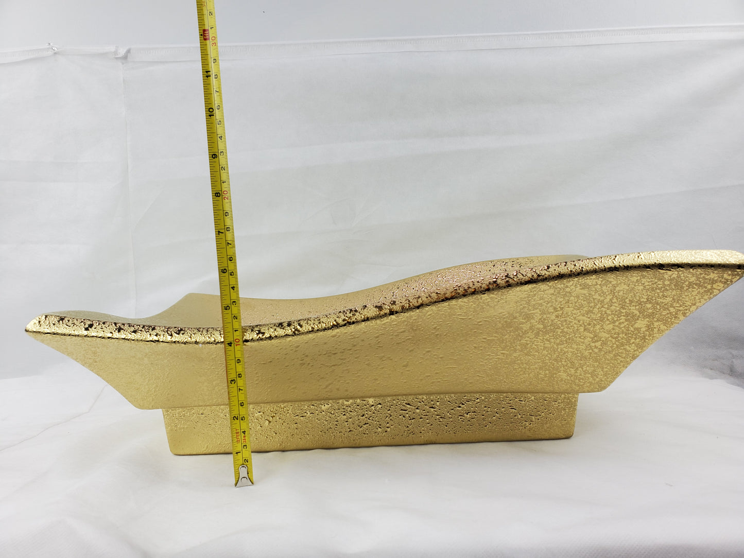 20.08-in. x 14.17-in. Rectangle Bathroom Vessel Sink Gold Enamel Glaze