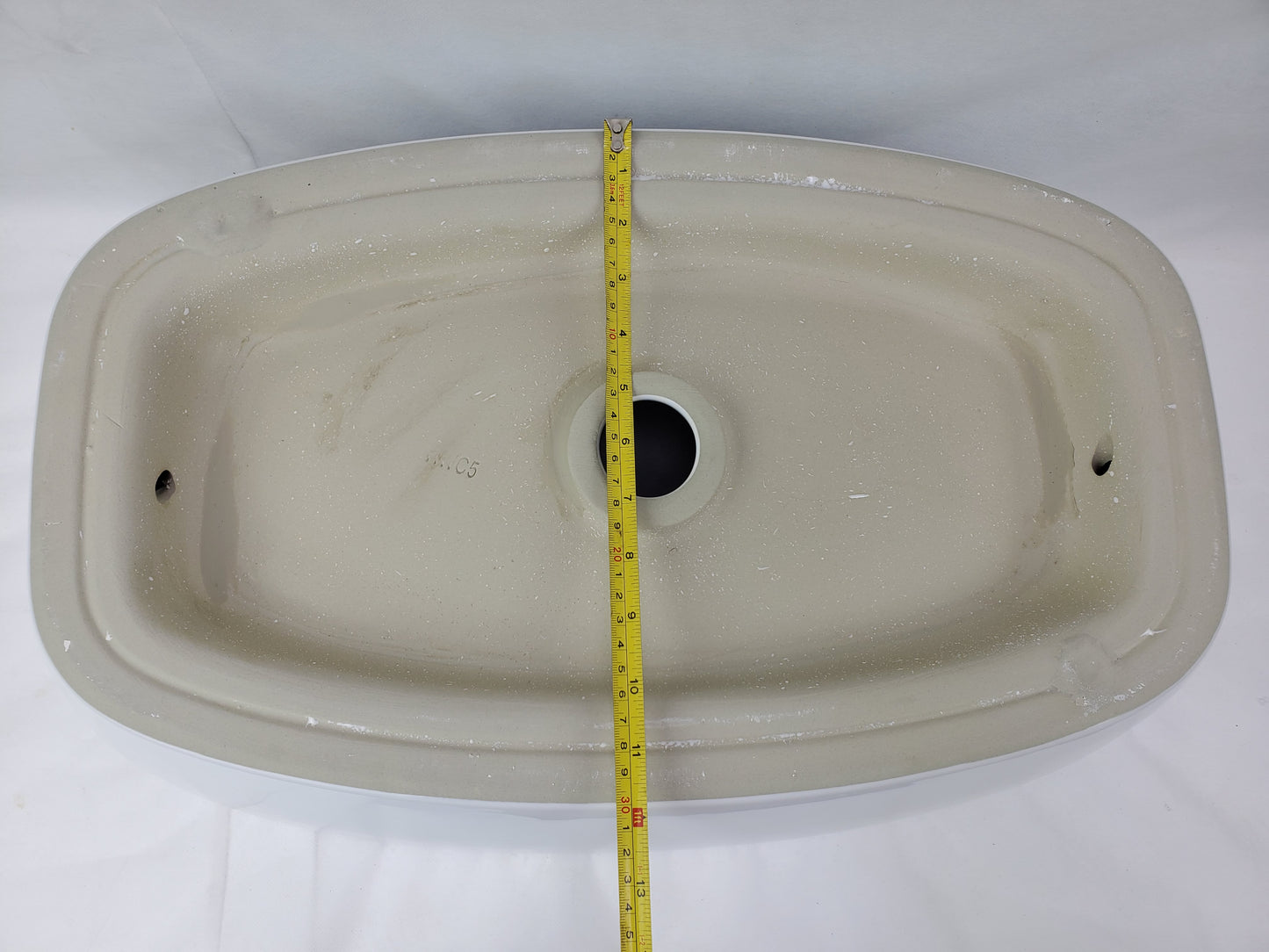 23.62-in. x 15-in. Rectangle Bathroom Vessel Sink White Enamel Glaze
