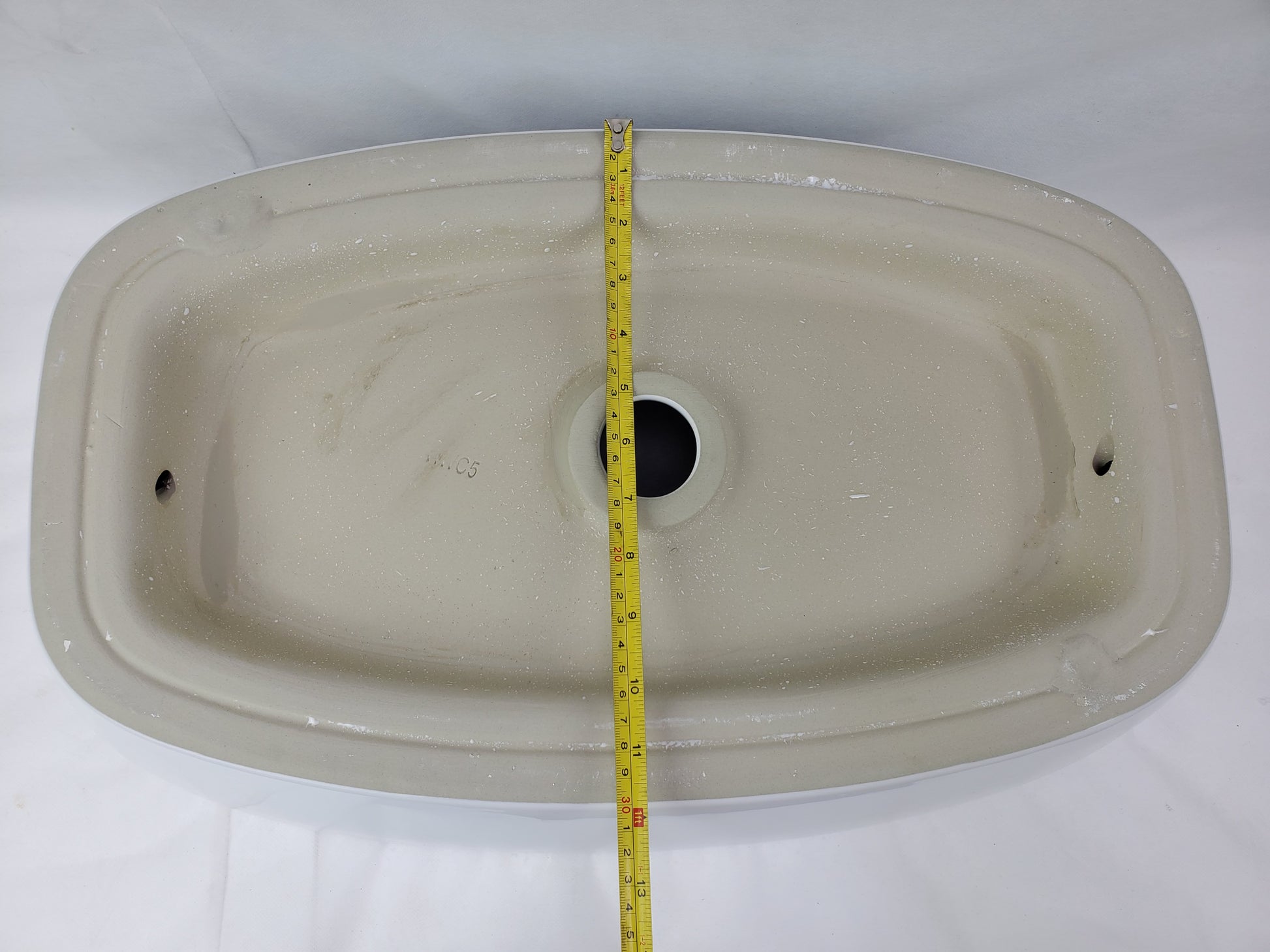 23.62-in. x 15-in. Rectangle Bathroom Vessel Sink White Enamel Glaze