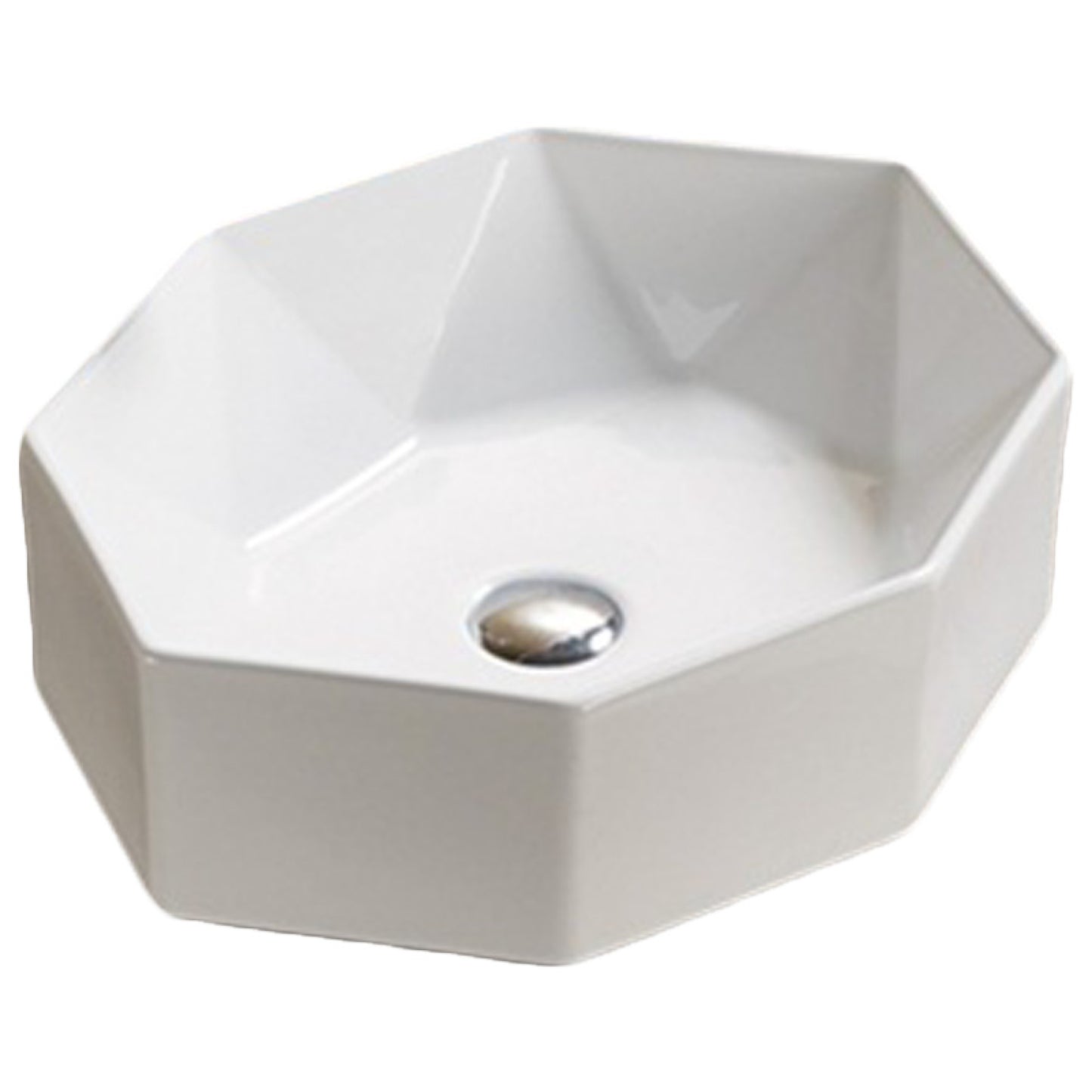 19.7-in. x 14.13-in. Oval Bathroom Vessel Sink White Enamel Glaze
