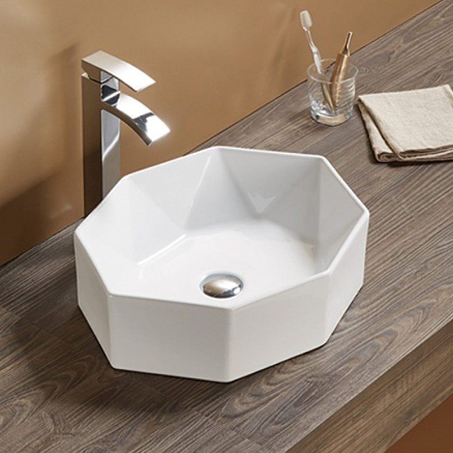 19.7-in. x 14.13-in. Oval Bathroom Vessel Sink White Enamel Glaze