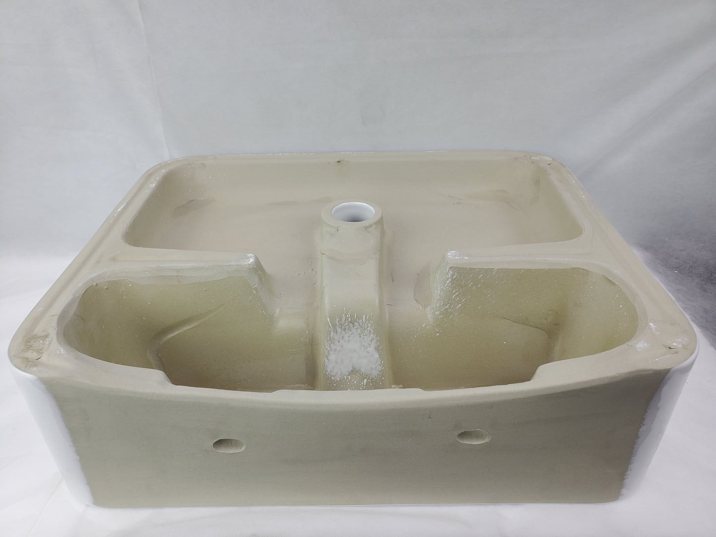 20.9-in. x 16.73-in. Rectangle Bathroom Vessel Sink White Enamel Glaze